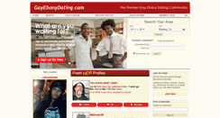 Desktop Screenshot of gayebonydating.com