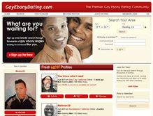 Tablet Screenshot of gayebonydating.com